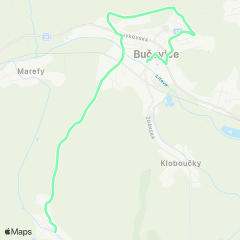 IDS JMK Bučovice - MouřÍnov map