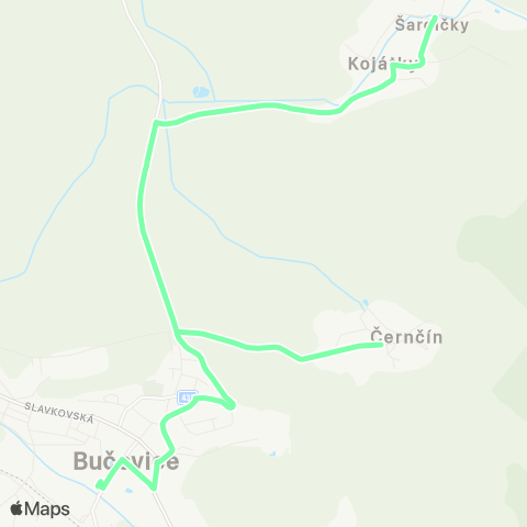 IDS JMK Bučovice - Kojátky map
