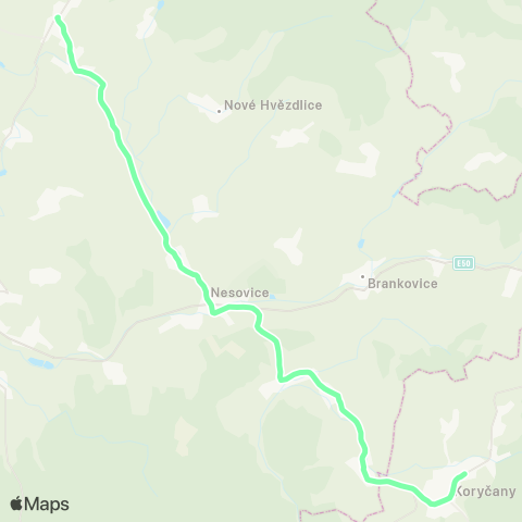 IDS JMK Bohdalice-Pavlovice - Nesovice - Nemotice - Koryčany map