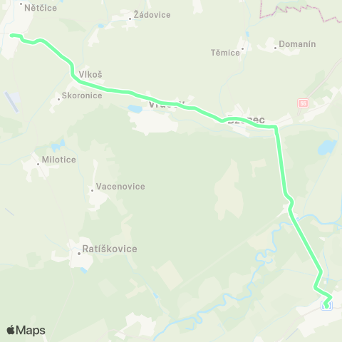 IDS JMK Kyjov - Vracov - Bzenec - Strážnice map