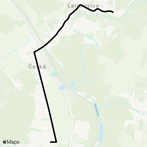 IDS JMK Mácova - Lelekovice, U KřÍže map