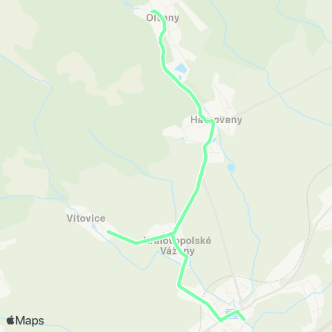 IDS JMK Olšany - Habrovany - Rousínov map