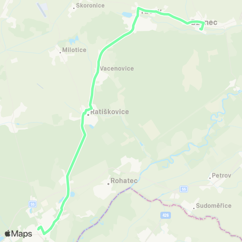 IDS JMK Hodonín - Ratíškovice - Vracov - Bzenec map