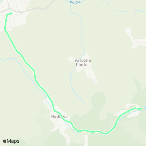 IDS JMK Strážnice - RaděJov - Tvarožná Lhota map