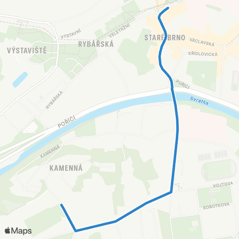 IDS JMK Mendlovo Náměstí - Červený Kopec map