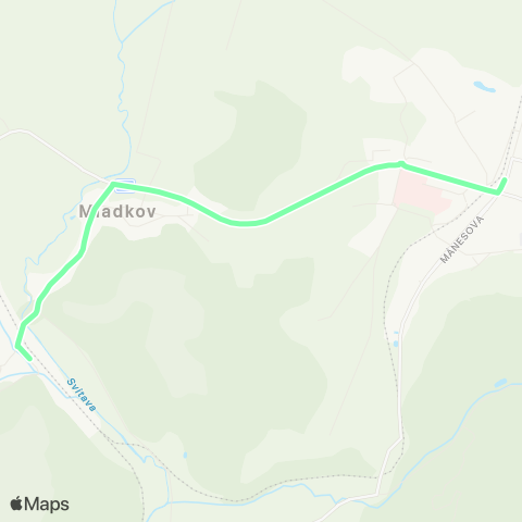 IDS JMK Náhradní Doprava Za Vlak S21 map