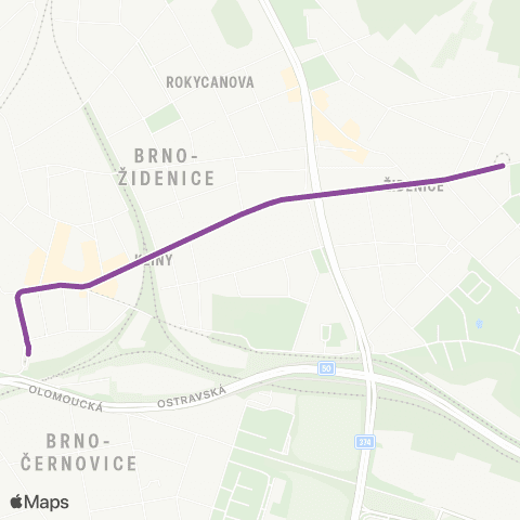 IDS JMK Náhradní Doprava Za Tramvaj map