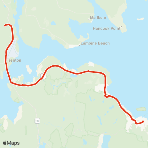 Island Explorer Acadia Gateway Center map