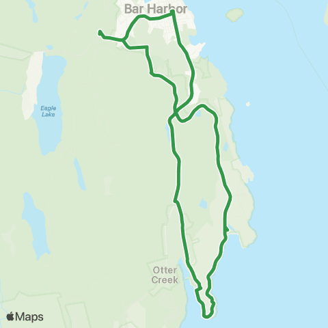 Island Explorer Sand Beach map