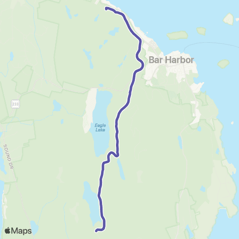 Island Explorer Jordan Pond map