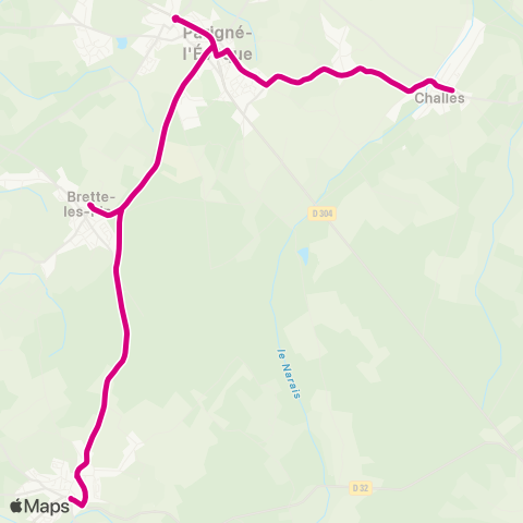 illyGO Challes - Saint Mars d'Outillé map