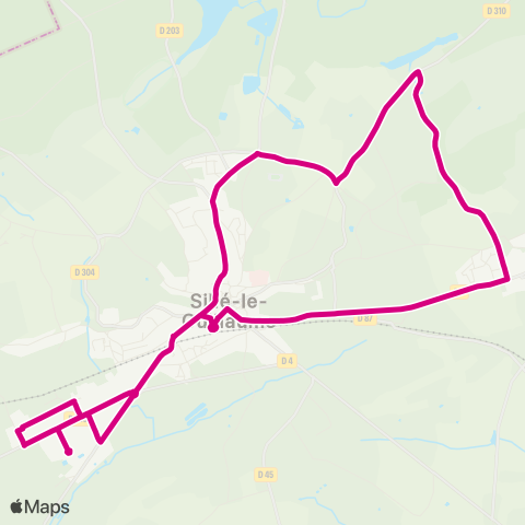 illyGO St-Rémy-de-Sillé - Sillé-le-Guillaume via Gare de Sillé map