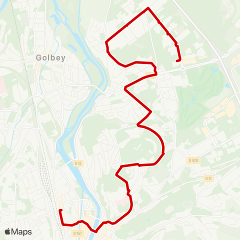 Imagine Lignes de ville Gare > Rose Poirier map