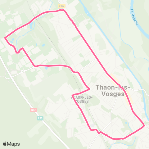 Imagine Lignes de ville Thaon-les-Vosges map