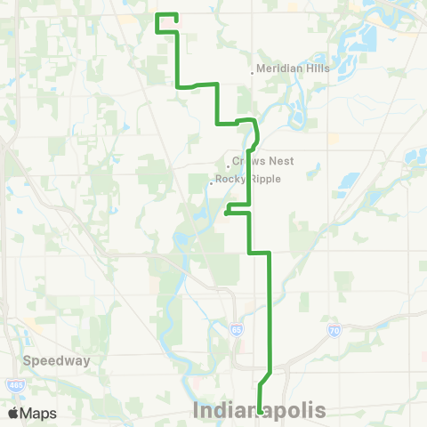 IndyGo St. Vincent map