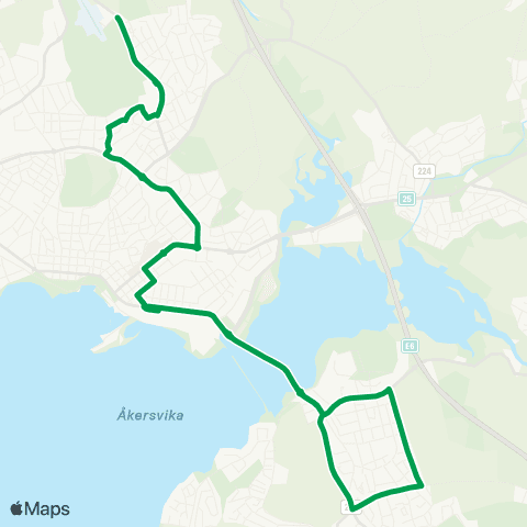 Innlandstrafikk Bekkelaget - Klukhagan map