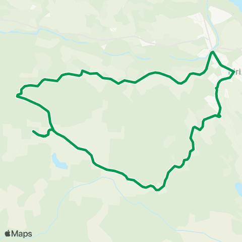 Innlandstrafikk Biri-Klomsteinroa-Biri map