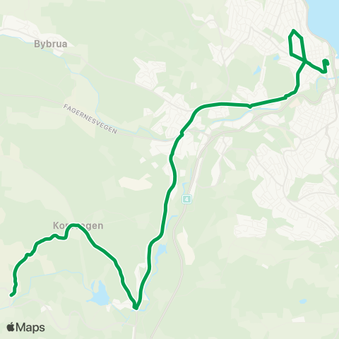 Innlandstrafikk Gjøvik-Åndalskrysset map
