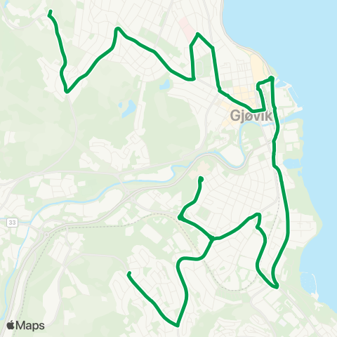 Innlandstrafikk Skysstasjonen - Kopperud map