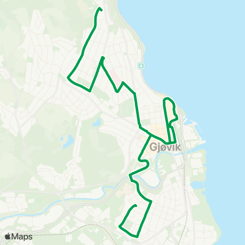 Innlandstrafikk Tongjordet - Tranberghallen map