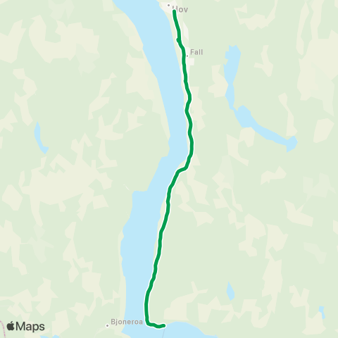 Innlandstrafikk Horn-Hov map