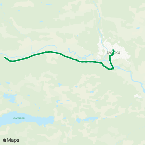 Innlandstrafikk Dokka-Sandmoen map
