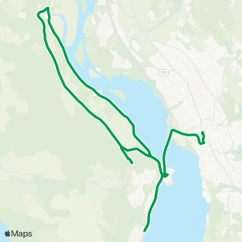 Innlandstrafikk Lillehammer skysstasjon - Lill map