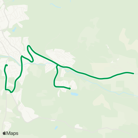 Innlandstrafikk Åretta skole map