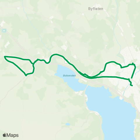 Innlandstrafikk Solheim - Gropen - Brumunddal map
