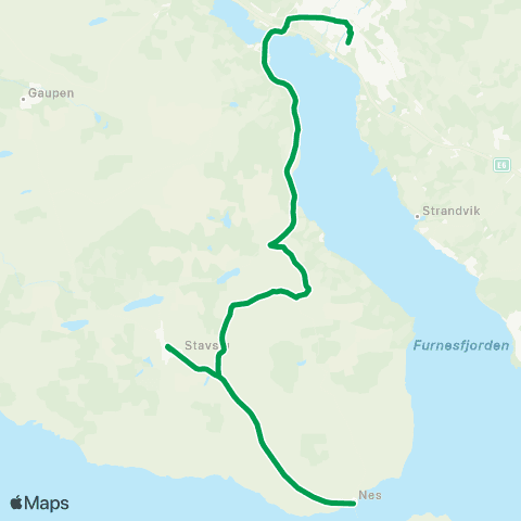 Innlandstrafikk Brumunddal - Stavsjø map