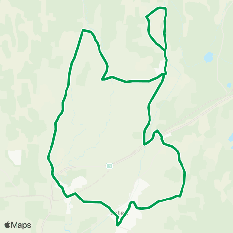 Innlandstrafikk Løten - Nordbygda - Løten map