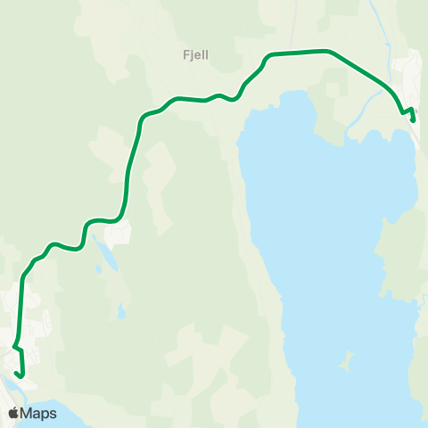 Innlandstrafikk Mo barne - og ungdomsskole-Sand map