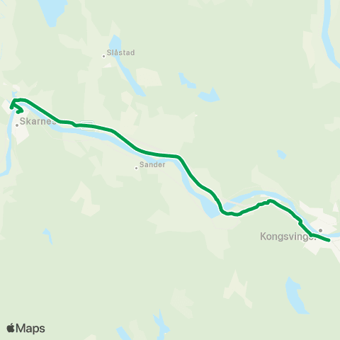 Innlandstrafikk Kongsvinger - Fulu - Skarnes map