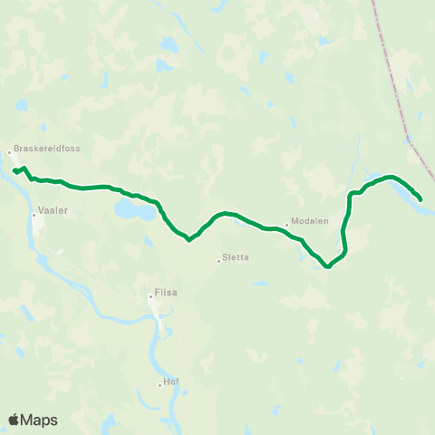 Innlandstrafikk Våler vgs. - Sønsterud map