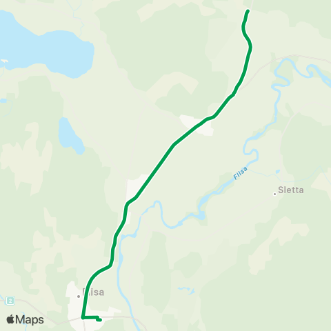 Innlandstrafikk Flisa-Sønsterud map