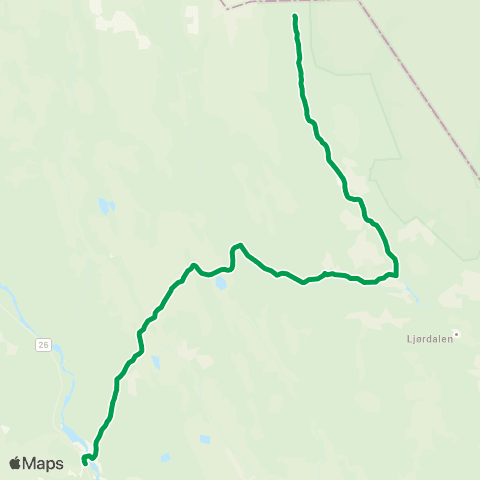 Innlandstrafikk Linnes - Trysil map