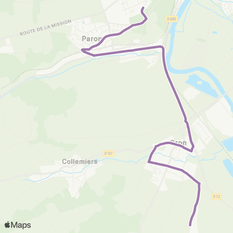 Intercom Gron les Épenards - Paron Collège map