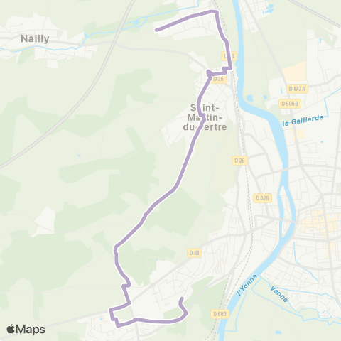 Intercom Cortois les Bordes - Paron Collège map