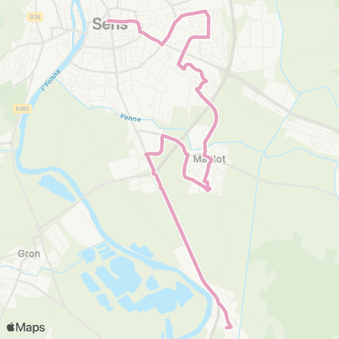 Intercom Rosoy Mairie - Sens Garibaldi map