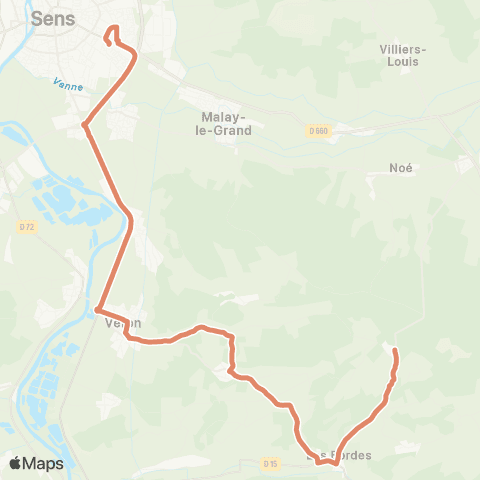 Intercom Maurepas-Sens map