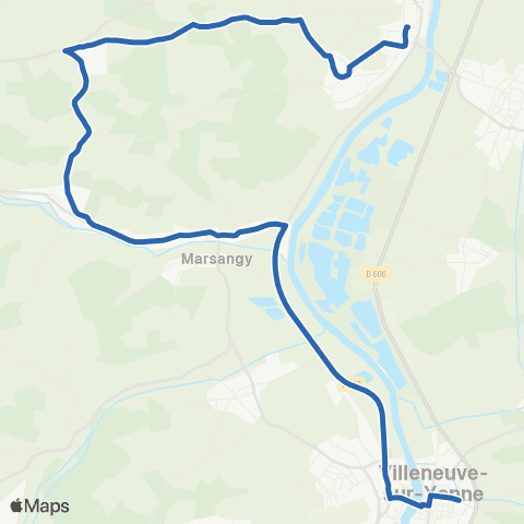 Intercom Étigny-Villeneuve sur Yonne map