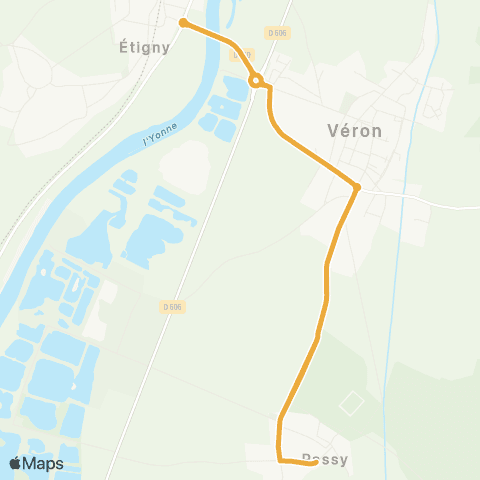 Intercom Passy - Étigny map