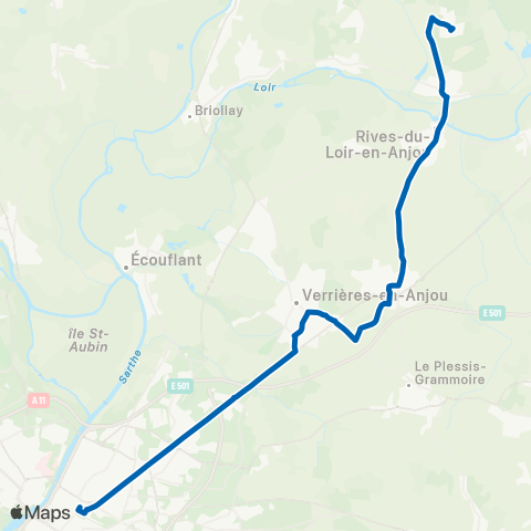 Irigo Soucelles l'Hermitage - Angers Hôtel de Ville map