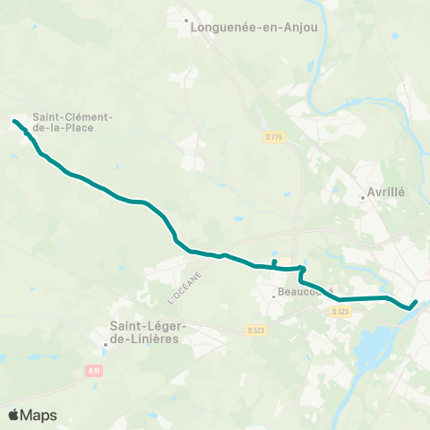 Irigo St-Clément Moulin - Angers le Quai map