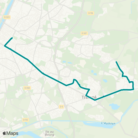 Irigo Trélazé Quantinière - Angers Lorraine map