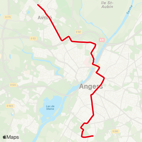 Irigo Roseraie - Avrillé-Ardenne map