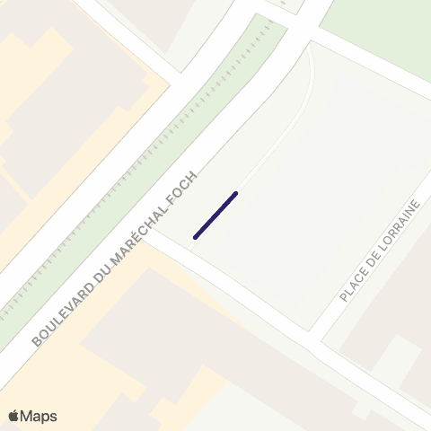 Irigo Ligne de Nuit - Angers Est map