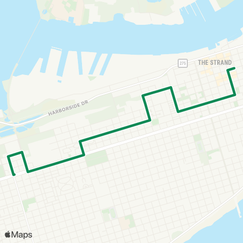 Island Transit 53rd - Justice Center via Ball map