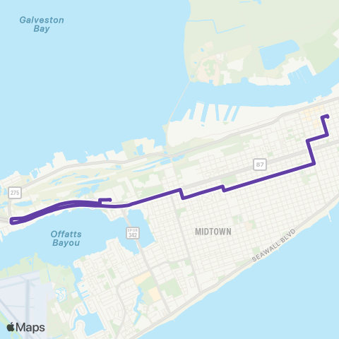 Island Transit 61st & W Broadway via Target map