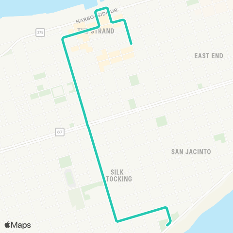 Island Transit Downtown Loop map
